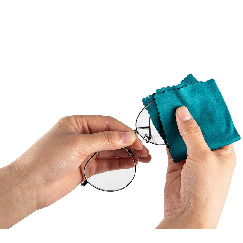 Lentes de microfibra de 210gm Tejido de color personalizado Reutilizable para lentes de cámara